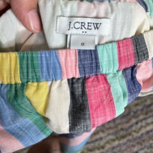 J crew rainbow stripe off the shoulder mini dress‎ - Picture 2 of 7